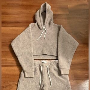 Gilly Hicks Taupe Fleece Hoodie